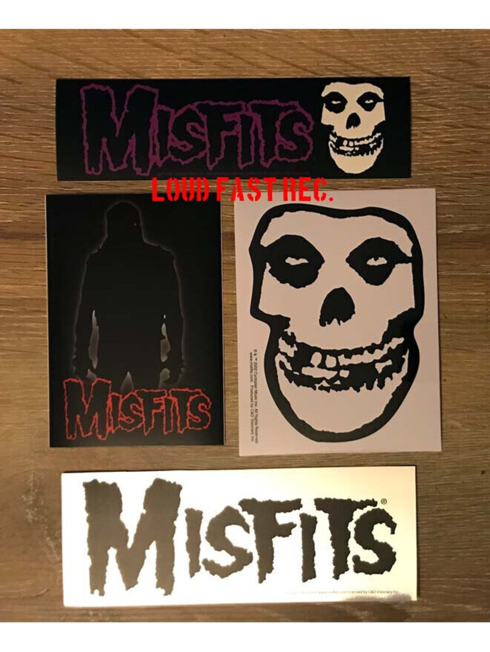MISFITS STICKER SET DECAL LOT DANZIG CRIMSON GHOST official licensed merchandise
